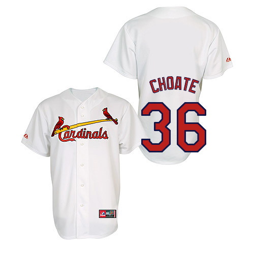 Randy Choate #36 Youth Baseball Jersey-St Louis Cardinals Authentic Home Jersey by Majestic Athletic MLB Jersey